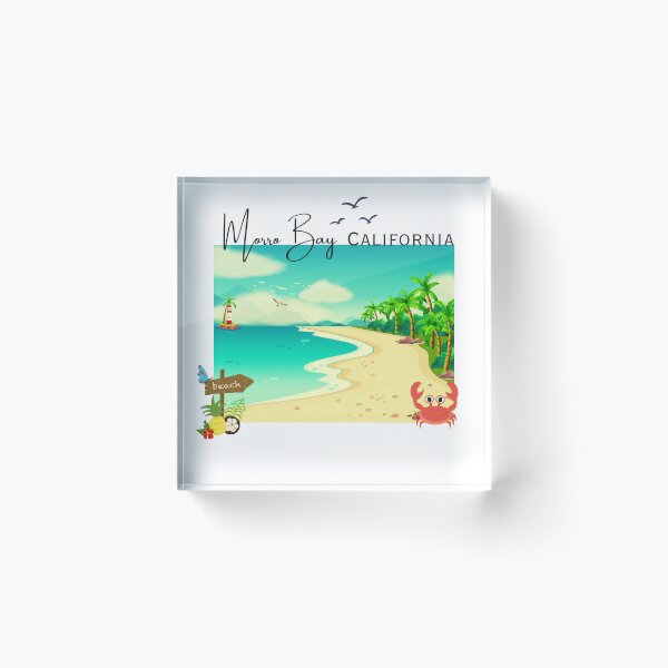 Item preview, Morro Bay California Tropical Beach Sunset Design designed and sold by DonnaRaine.