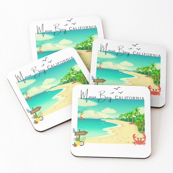 Item preview, Morro Bay California Tropical Beach Sunset Design designed and sold by DonnaRaine.