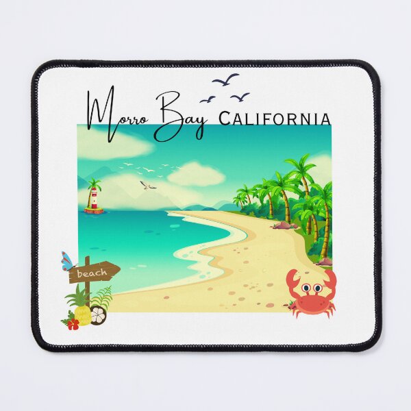 Item preview, Morro Bay California Tropical Beach Sunset Design designed and sold by DonnaRaine.