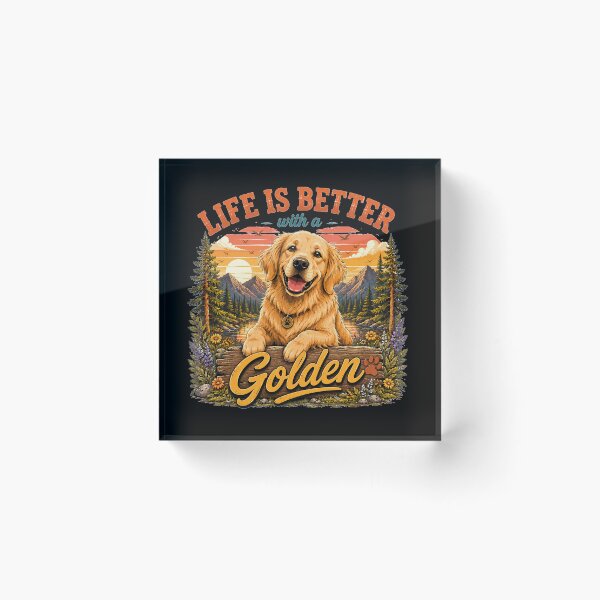 Item preview, Cartoon Style Golden Retriever designed and sold by Bartas2026.