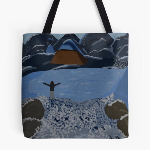 Item preview, Snowy Mountain landscape | digital painting designed and sold by NotsoCreativeArtistJazz.