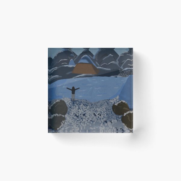 Item preview, Snowy Mountain landscape | digital painting designed and sold by NotsoCreativeArtistJazz.