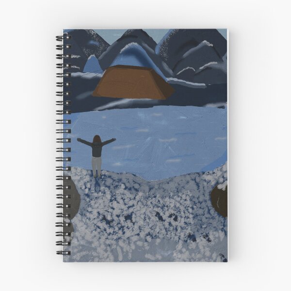 Item preview, Snowy Mountain landscape | digital painting designed and sold by NotsoCreativeArtistJazz.