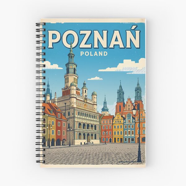 Item preview, Poznan Poland Vintage Travel Poster designed and sold by Ar0undTheW0rld.