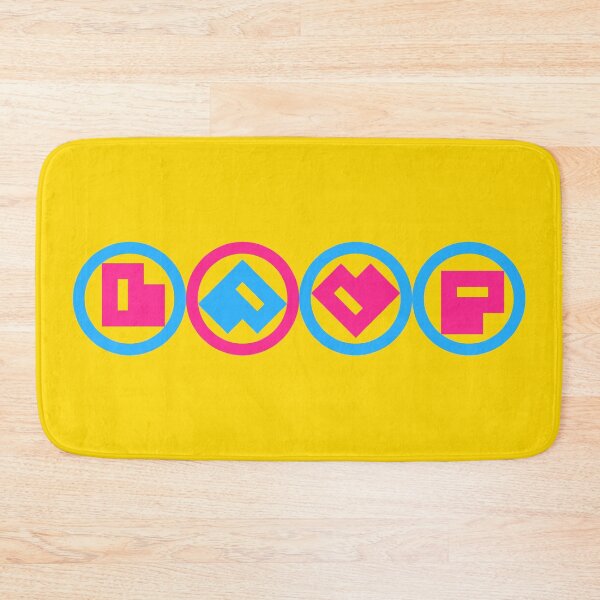Item preview, "Love" Ambigram (Pansexual Colors) designed and sold by metafishical.