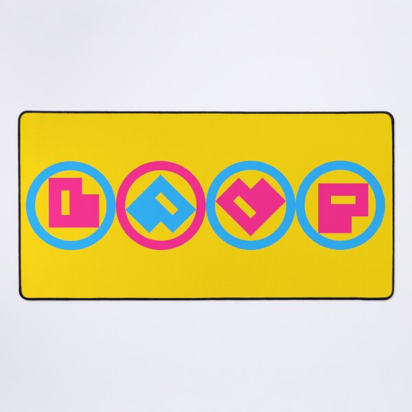 Item preview, "Love" Ambigram (Pansexual Colors) designed and sold by metafishical.