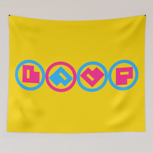 Item preview, "Love" Ambigram (Pansexual Colors) designed and sold by metafishical.