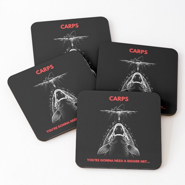 Item preview, Carps Bigger Net Needed - Funny Retro Thriller Fishing designed and sold by GeekAnglerStore.