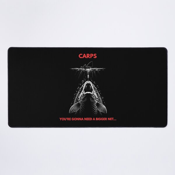 Item preview, Carps Bigger Net Needed - Funny Retro Thriller Fishing designed and sold by GeekAnglerStore.