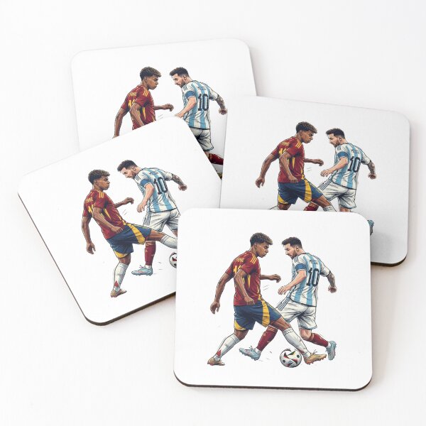 Item preview, Lionel Messi vs Lamine Yamal Football Graphic Art T-Shirt designed and sold by annaarthk.