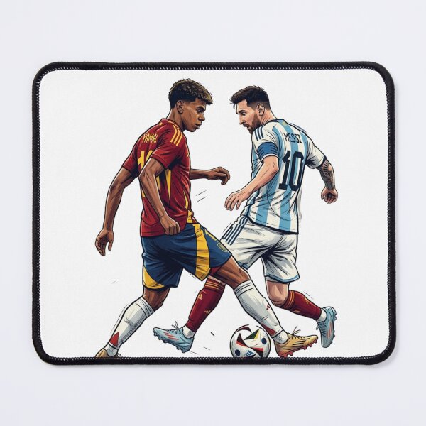 Item preview, Lionel Messi vs Lamine Yamal Football Graphic Art T-Shirt designed and sold by annaarthk.