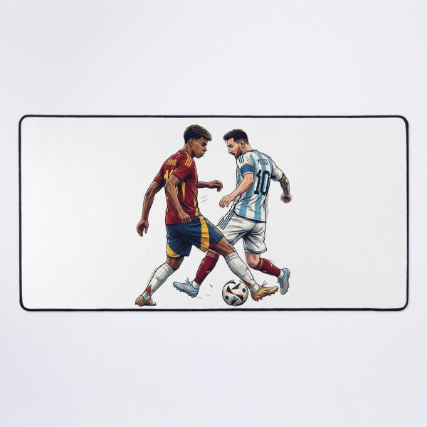 Item preview, Lionel Messi vs Lamine Yamal Football Graphic Art T-Shirt designed and sold by annaarthk.