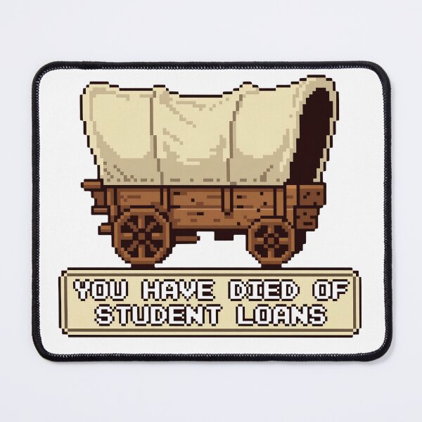 Item preview, Zillennial You Have Died Of Student Loans - Funny Pixel Retro Game designed and sold by Neurospicy Trolls.