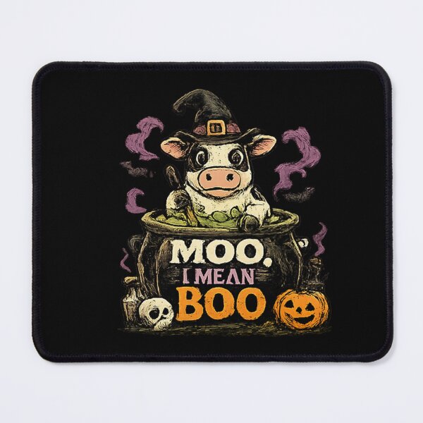 Item preview, Moo I Mean Boo Witch Cow Cauldron designed and sold by MizoX7.