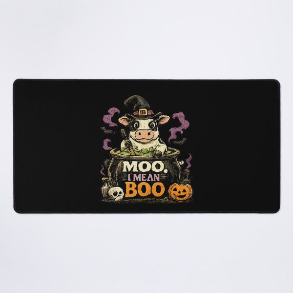 Item preview, Moo I Mean Boo Witch Cow Cauldron designed and sold by MizoX7.