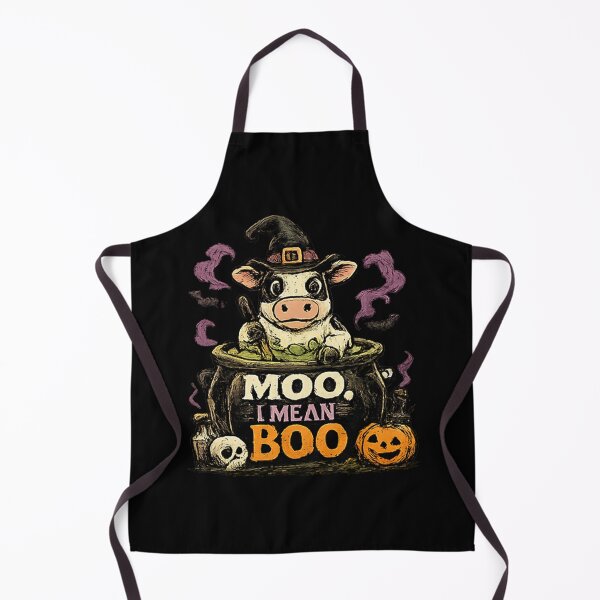 Item preview, Moo I Mean Boo Witch Cow Cauldron designed and sold by MizoX7.