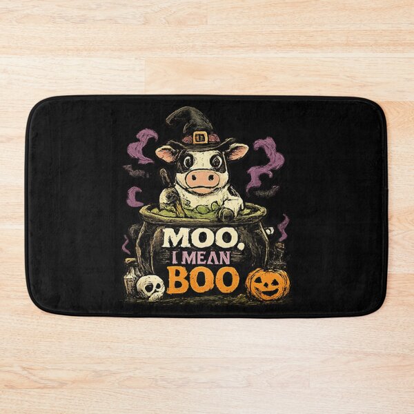 Item preview, Moo I Mean Boo Witch Cow Cauldron designed and sold by MizoX7.