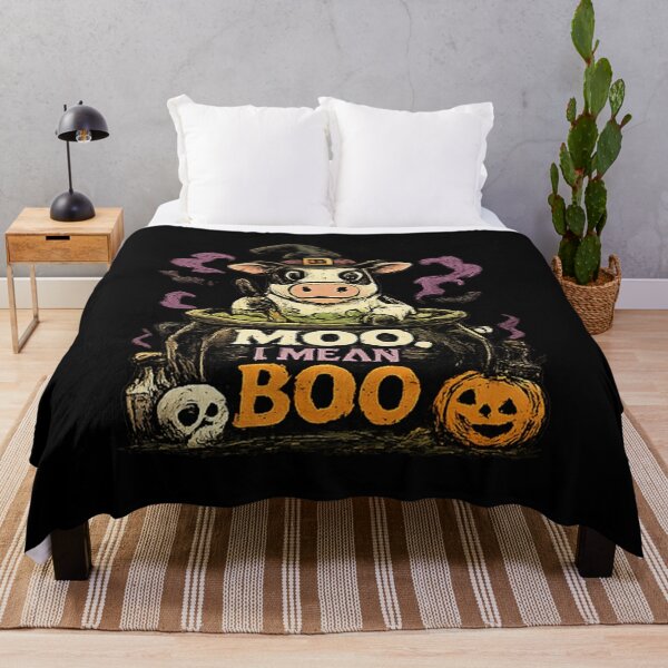 Item preview, Moo I Mean Boo Witch Cow Cauldron designed and sold by MizoX7.