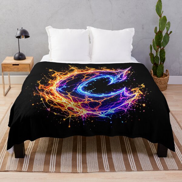 Item preview, Arcane Blaze Graffiti Letter C designed and sold by BlissBlvdShop.