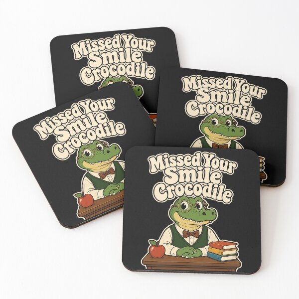 Item preview, Missed Your Smile Crocodile Classroom Desk designed and sold by LeSoniPapaPrint.