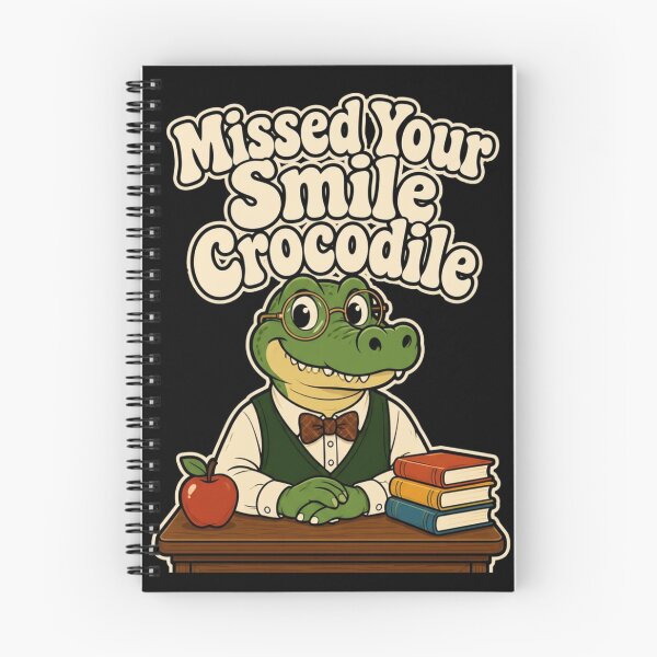 Item preview, Missed Your Smile Crocodile Classroom Desk designed and sold by LeSoniPapaPrint.