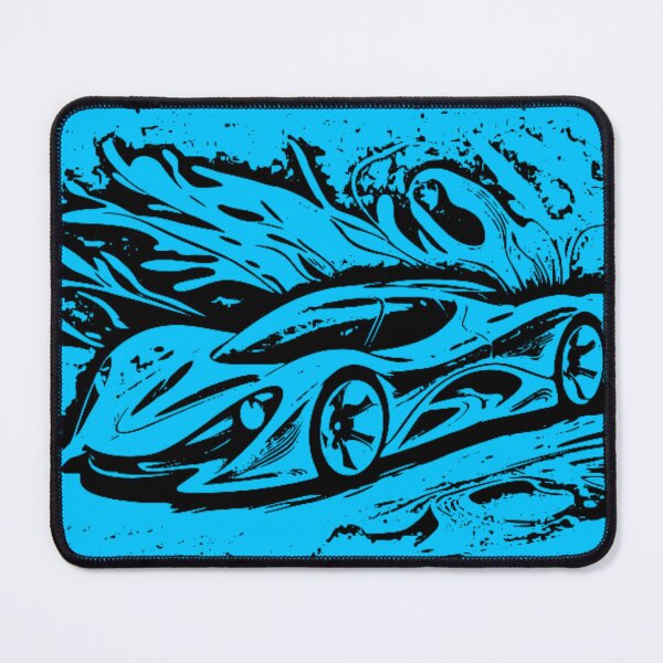 Item preview, Abstract Hypercar Ink Splatter Monochrome Concept Art designed and sold by Nexus Space.