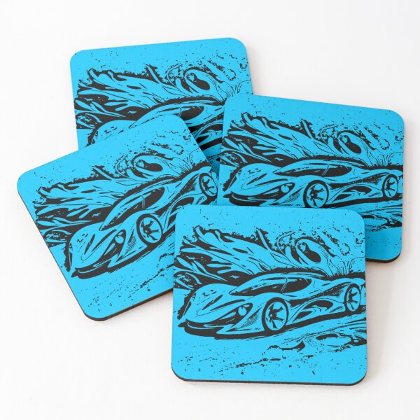 Item preview, Abstract Hypercar Ink Splatter Monochrome Concept Art designed and sold by Nexus Space.