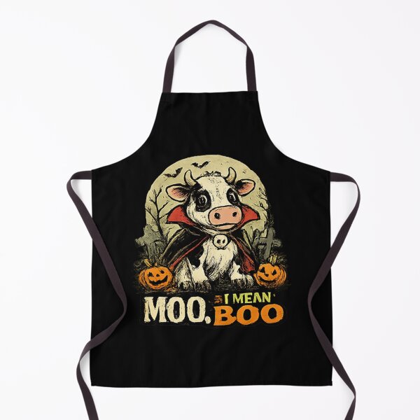 Item preview, Moo I Mean Boo Vampire Cow Halloween designed and sold by MizoX7.