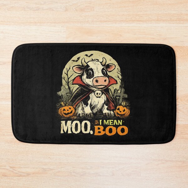 Item preview, Moo I Mean Boo Vampire Cow Halloween designed and sold by MizoX7.