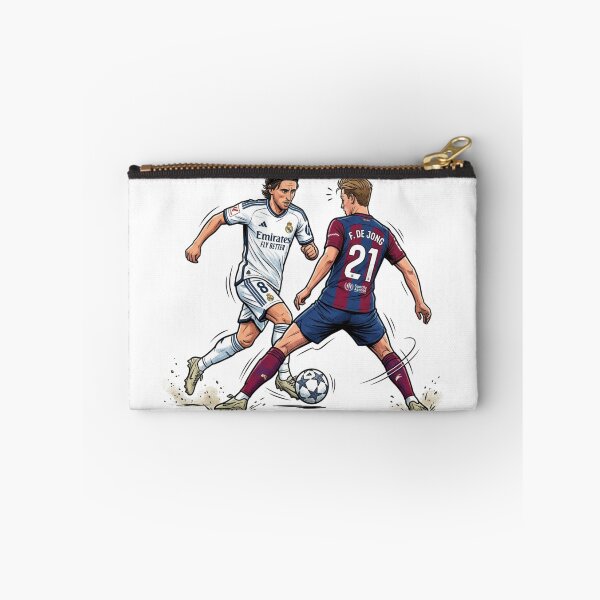 Item preview, Luka Modric vs Frenkie De Jong El Clasico Football Illustration Art designed and sold by annaarthk.