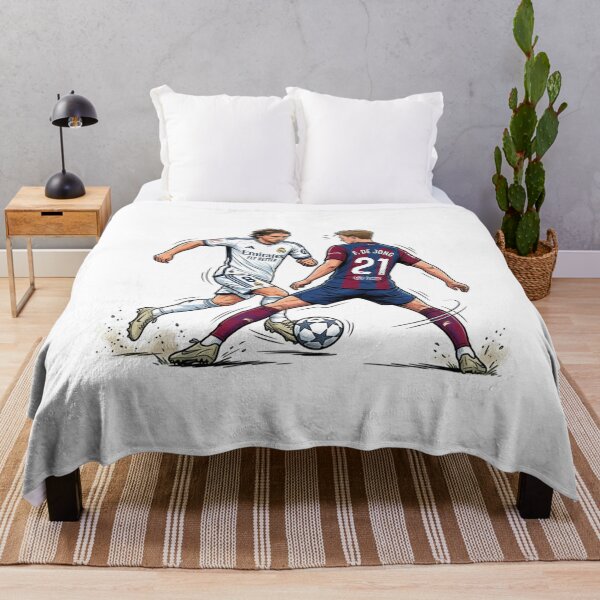 Item preview, Luka Modric vs Frenkie De Jong El Clasico Football Illustration Art designed and sold by annaarthk.