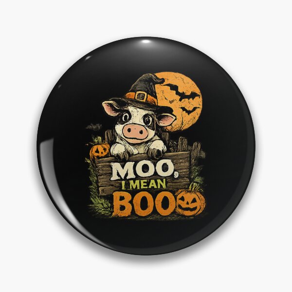 Item preview, Moo I Mean Boo Witch Cow Halloween designed and sold by MizoX7.