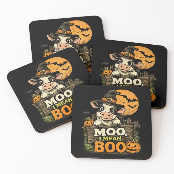 Item preview, Moo I Mean Boo Witch Cow Halloween designed and sold by MizoX7.