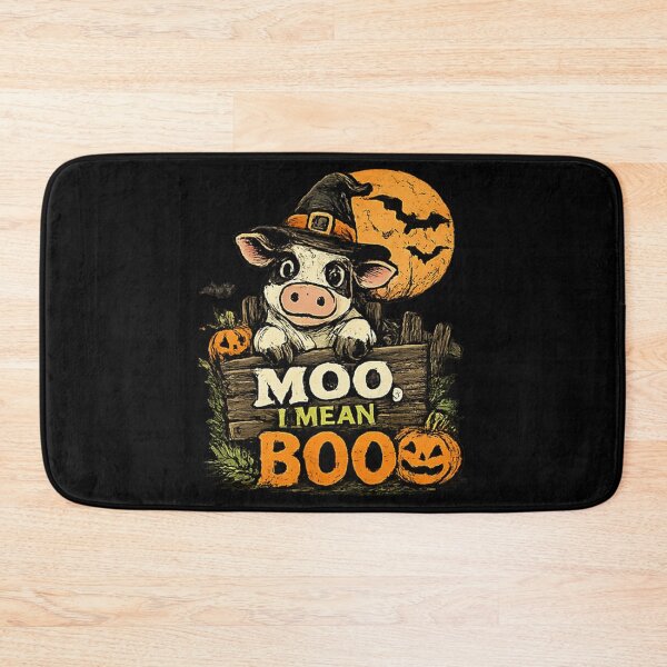 Item preview, Moo I Mean Boo Witch Cow Halloween designed and sold by MizoX7.