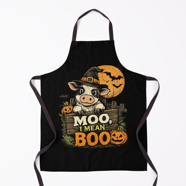Item preview, Moo I Mean Boo Witch Cow Halloween designed and sold by MizoX7.