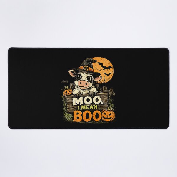 Item preview, Moo I Mean Boo Witch Cow Halloween designed and sold by MizoX7.