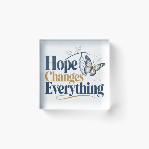 Item preview, Hope Changes Everything Christian Inspirational Quote Design for Faith designed and sold by Paltooproducts.