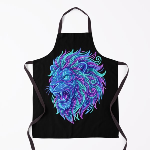 Item preview, Neon Lion | Electric Tribal Wildlife designed and sold by PlumArtDesign.