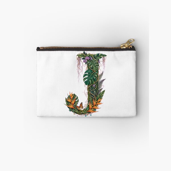 Item preview, Tropical Letter J - Monarch Butterfly and Orange Heliconias designed and sold by FantasyPearl.