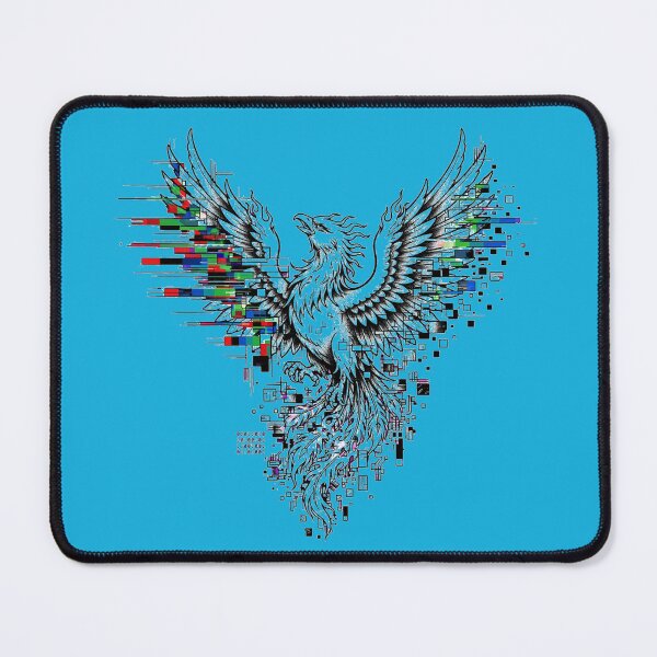 Item preview, Glitch Phoenix Binary Rebirth designed and sold by puzzell.