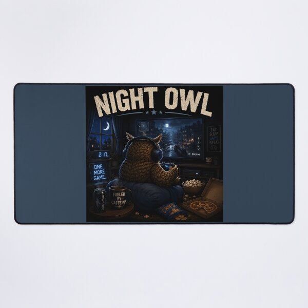 Item preview, Night Owl Gamer Funny Gaming Owl Late Night Gaming Design designed and sold by Hornace88studio.