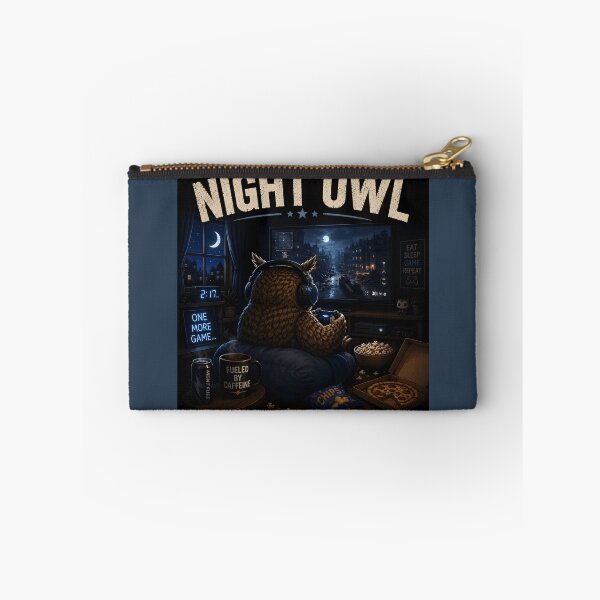 Item preview, Night Owl Gamer Funny Gaming Owl Late Night Gaming Design designed and sold by Hornace88studio.