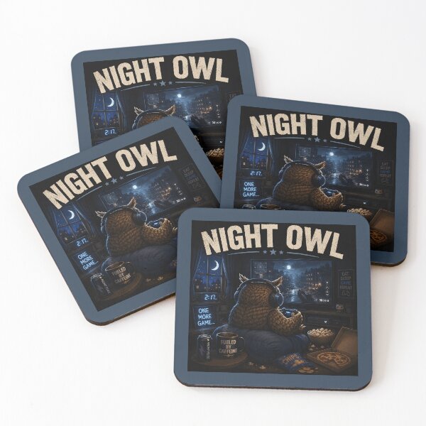 Item preview, Night Owl Gamer Funny Gaming Owl Late Night Gaming Design designed and sold by Hornace88studio.