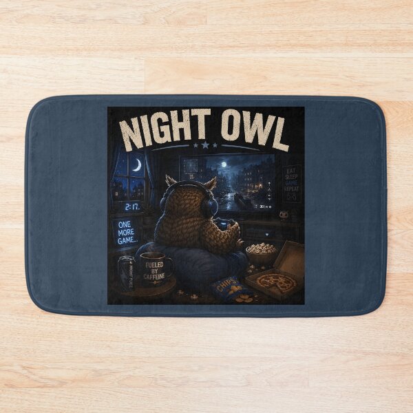 Item preview, Night Owl Gamer Funny Gaming Owl Late Night Gaming Design designed and sold by Hornace88studio.