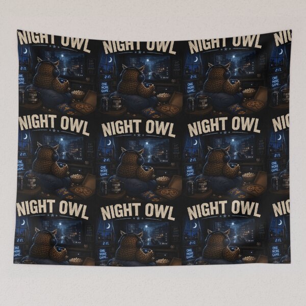 Item preview, Night Owl Gamer Funny Gaming Owl Late Night Gaming Design designed and sold by Hornace88studio.