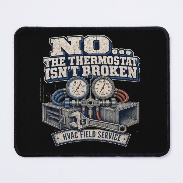 Item preview, No... The Thermostat Isn't Broken Funny HVAC Technician designed and sold by freshwear design.