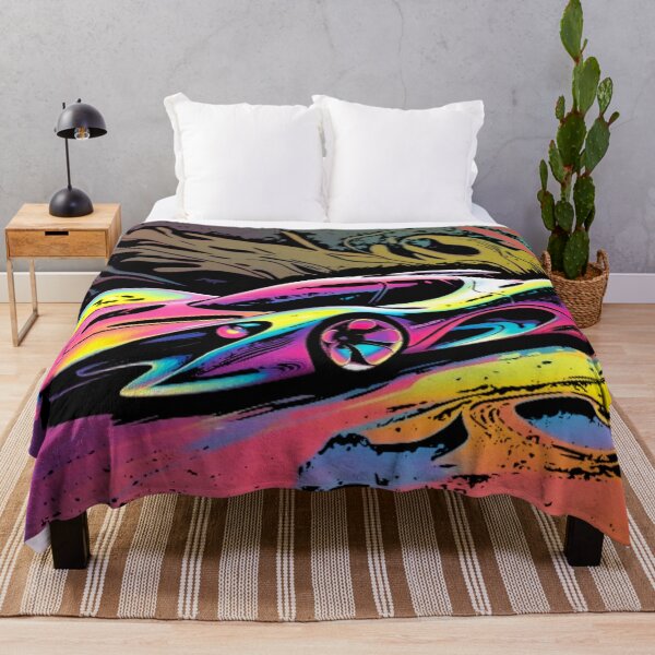 Item preview, Neon Light Burst Supercar - Organic Abstract Racing Art designed and sold by Nexus Space.