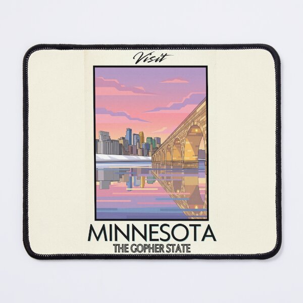 Item preview, Minnesota Scenic Vintage Style Travel Advert designed and sold by Dimensionality.
