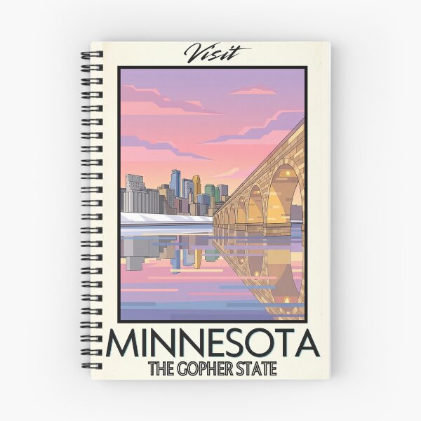 Item preview, Minnesota Scenic Vintage Style Travel Advert designed and sold by Dimensionality.