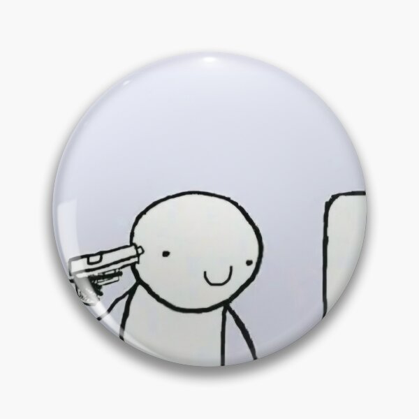 Item preview, Everything is Fine Funny Meme Stickman designed and sold by sassydropart.